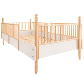 cama cuna de madera