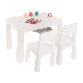 mesa y sillas de plástico para niños pequeños
