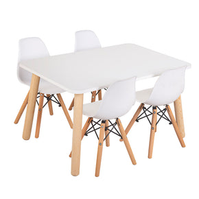 Mesa Rectangular - Cuatro sillas Berlín - DUDUK