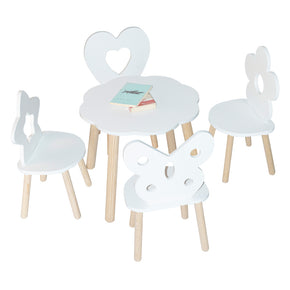 mesa infantil con 4 sillas