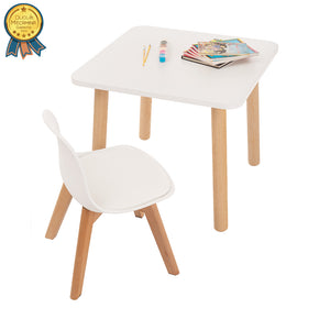 Mesa Cuadrada - Silla Frankfurt (Sin Barnizar) - DUDUK