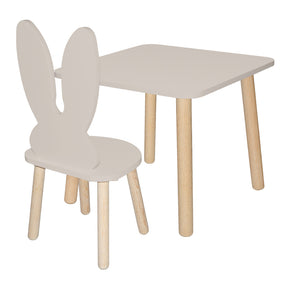 silla y mesa para niños