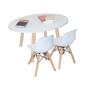mesa y silla infantil madera