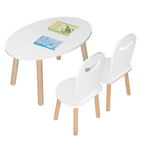 mesa infantil madera redonda