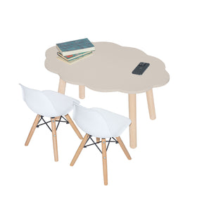 Mesa Nube ovalada  – 2 Sillas Eames - DUDUK