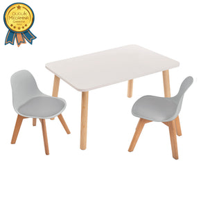 Mesa Rectangular - 2 Sillas Frankfurt (no barnizada) - DUDUK