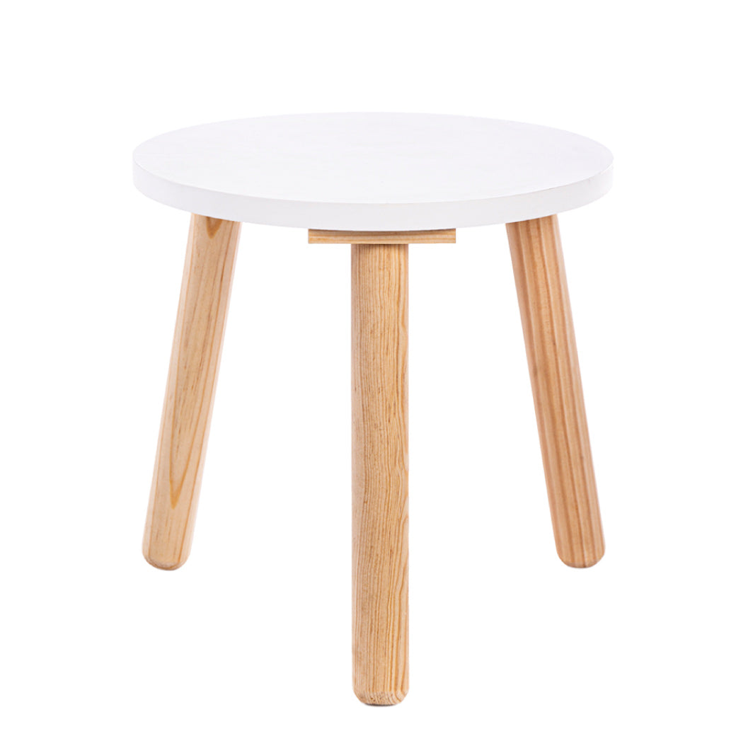 Mesa Rectangular - Dos Bancos Circulares (no barnizada)