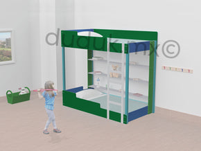 camas literas para niños de madera