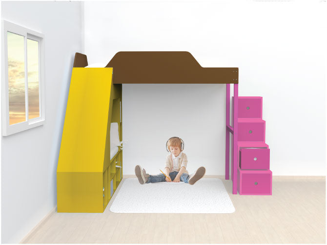 Litera Escalera con Cajones