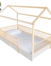 cama de madera estilo montessori