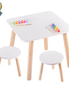 bancos con mesas infantiles