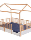 cama casa montessori de madera