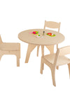 mesa de madera infantil con sillas