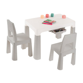 set sillas y mesa infantil de plastico