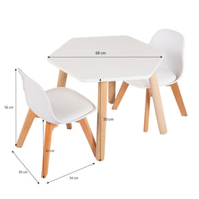Mesa Bee - dos sillas Frankfur - DUDUK