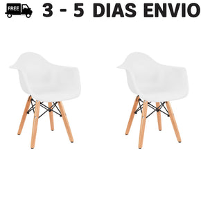 2 Sillas Berlin con Descansabrazo