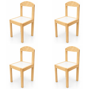 4 Silla Oslo con Formaica 30 cm (Barnizada)