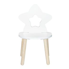 silla infantil de madera