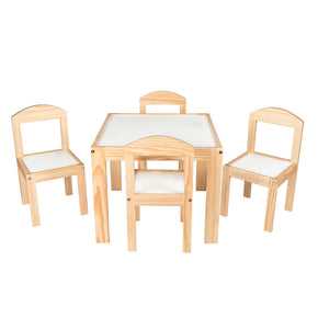 precio de mesa y sillas de madera para niños
