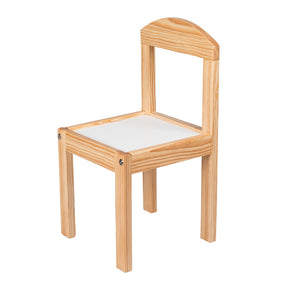 silla para niños de madera