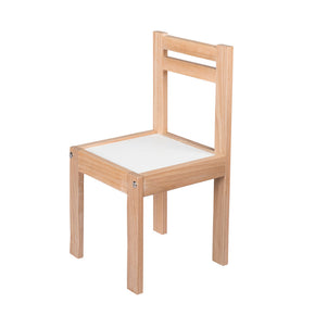 silla de madera para niño
